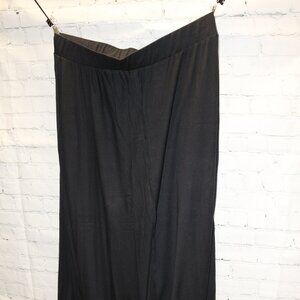 Black plus size long skirt